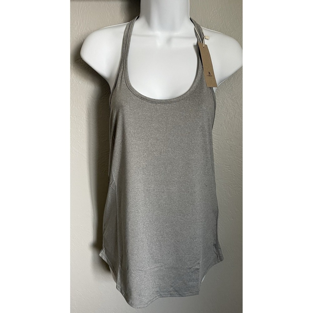 NWT ICYZONE Athletic Sleeveless Tank Top Womens Size Small Gray Loose Fitting